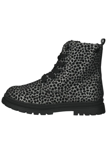 s.Oliver Stiefelette Lederimitat Schwarz Kombi Warmfutter - surf4shoes