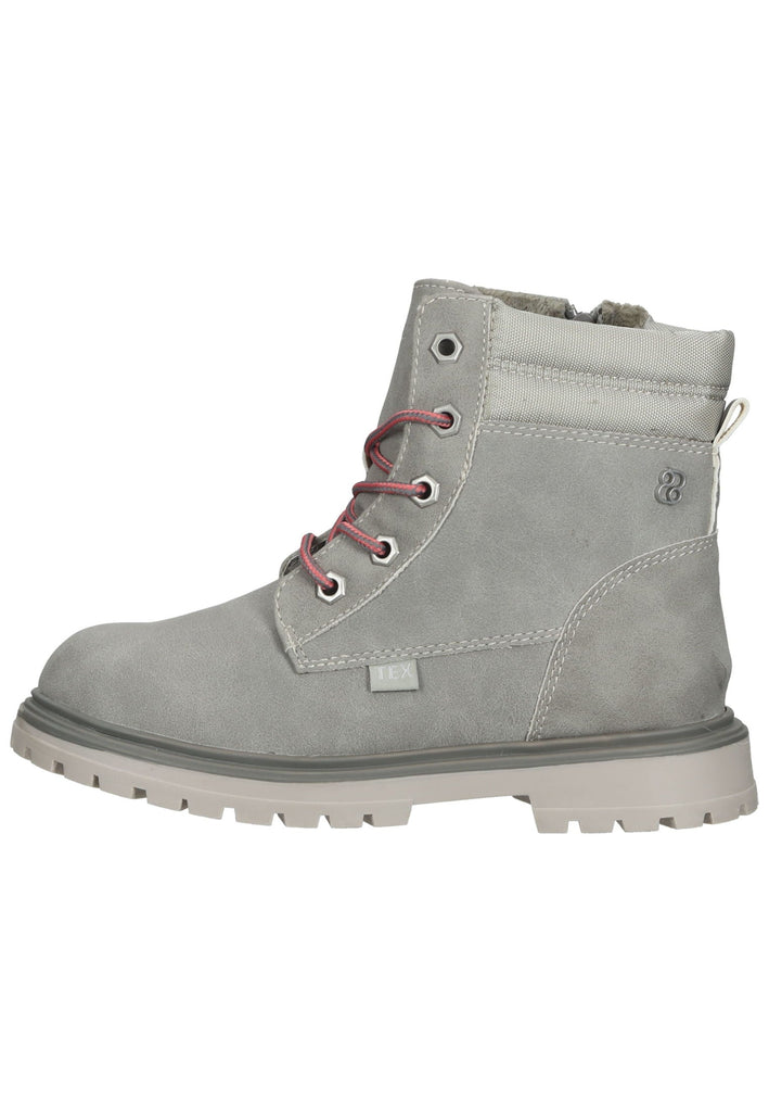 s.Oliver Stiefelette Lederimitat/Textil Grau - surf4shoes