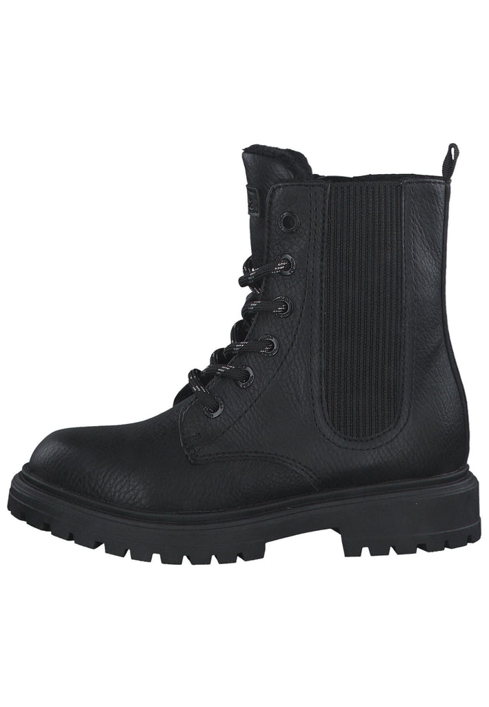s.Oliver Stiefelette Lederimitat Schwarz - surf4shoes
