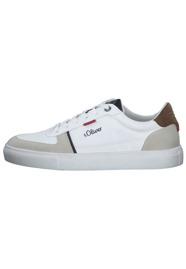 s.Oliver Sneaker Lederimitat Weiß - surf4shoes