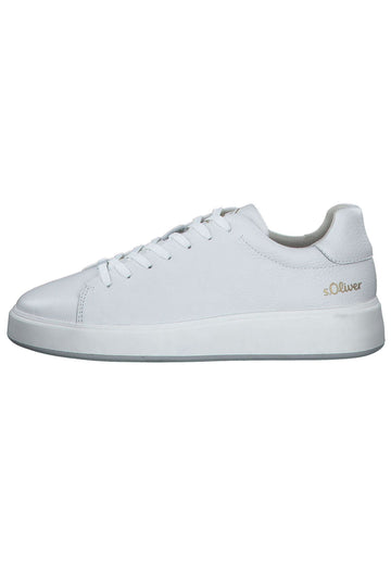 s.Oliver Sneaker Leder Weiß - surf4shoes