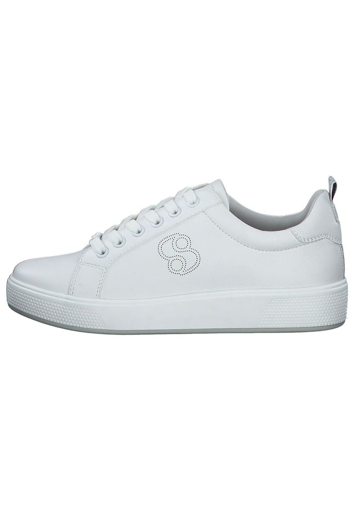 s.Oliver Sneaker Lederimitat Weiß - surf4shoes