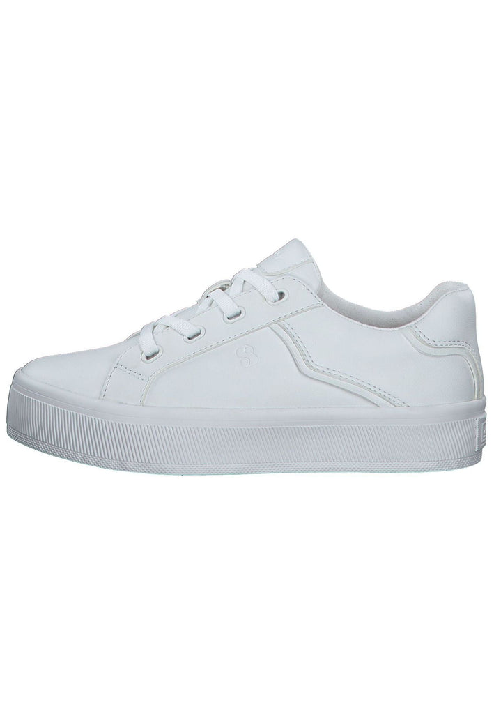 s.Oliver Sneaker Lederimitat Weiß - surf4shoes