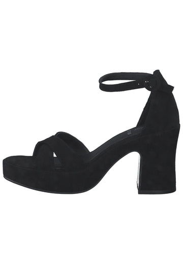 s.Oliver Sandalen Textil Schwarz - surf4shoes