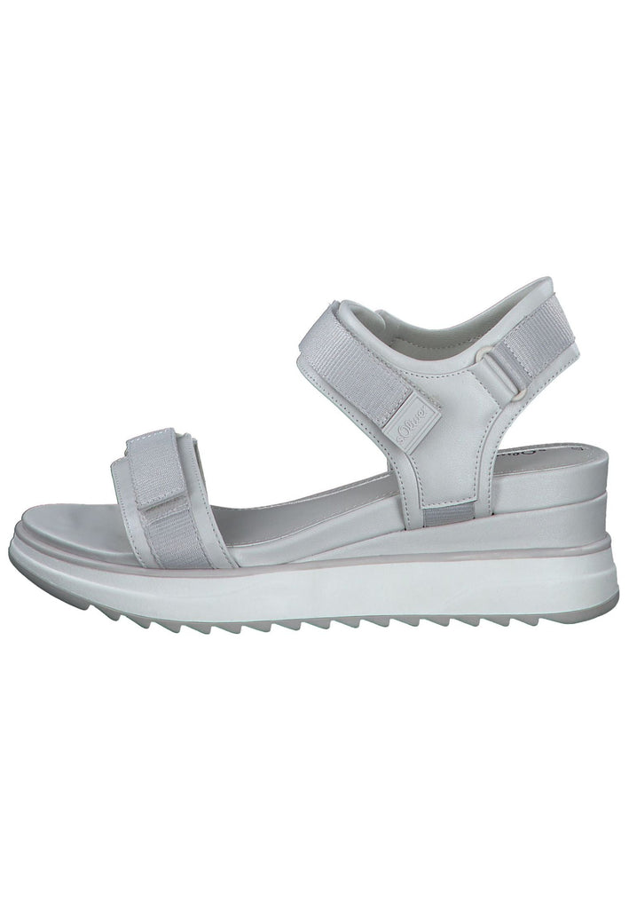 s.Oliver Sandalen Lederimitat Weiß - surf4shoes