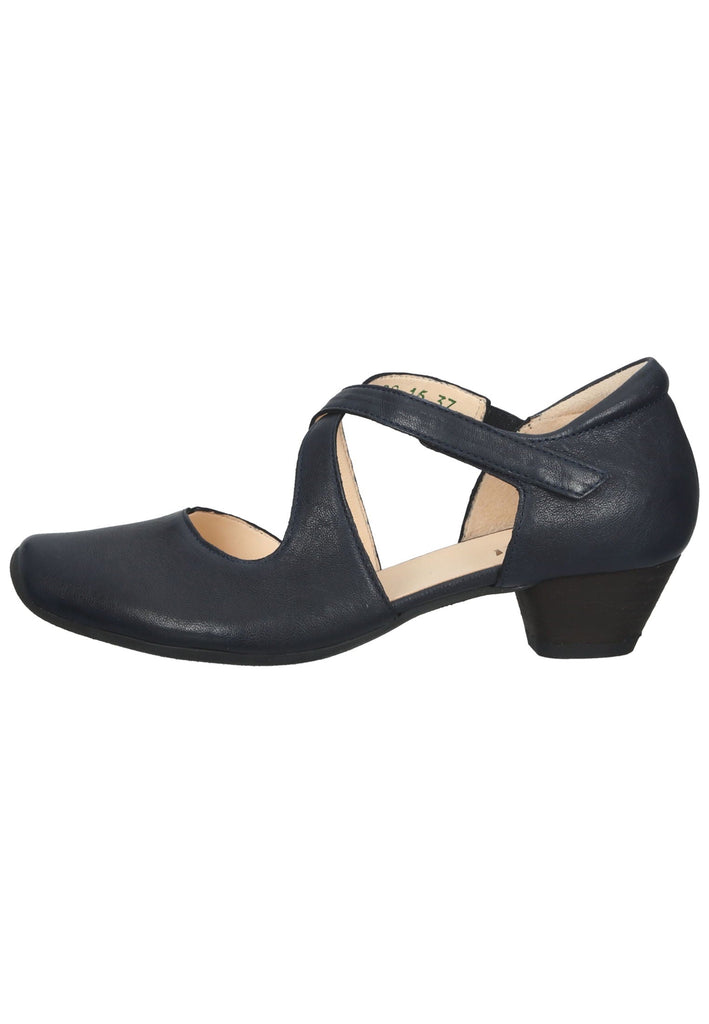 Think! Pumps Glattleder Dunkelblau - surf4shoes