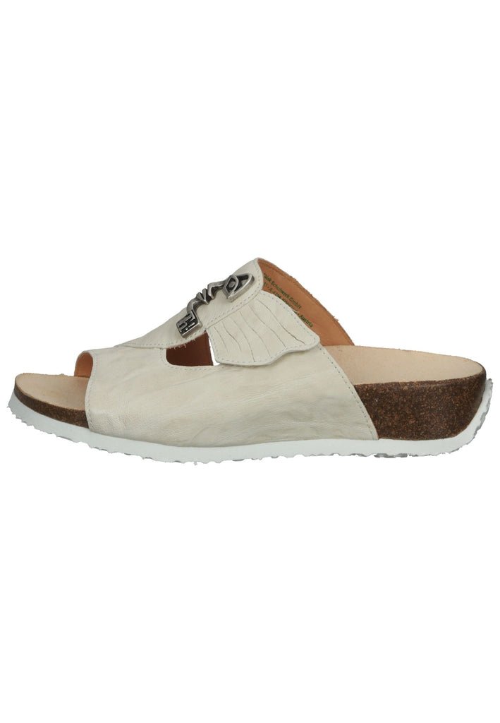 Think! Pantoletten Leder Beige - surf4shoes