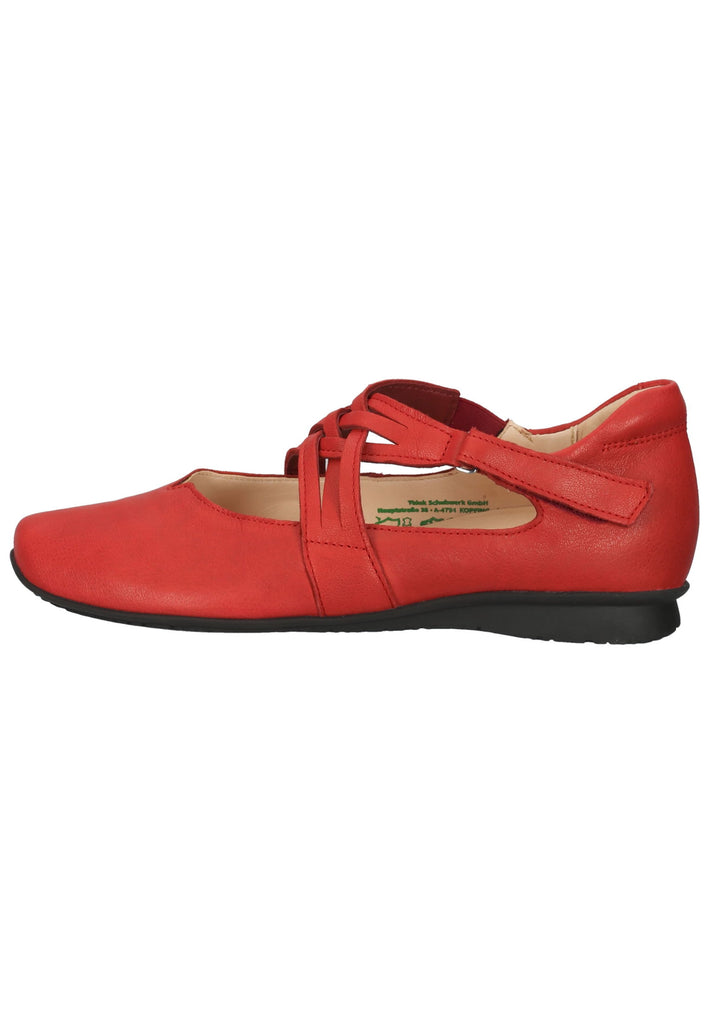 Think! Ballerinas Leder Rot - surf4shoes