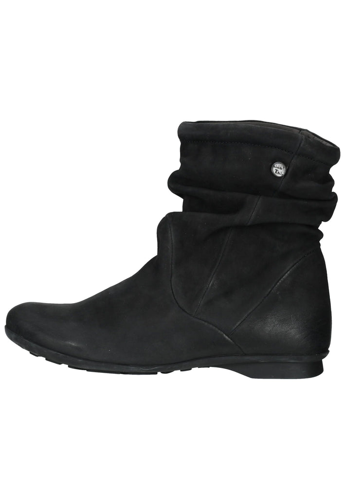 Think! Stiefelette Nubukleder Schwarz - surf4shoes