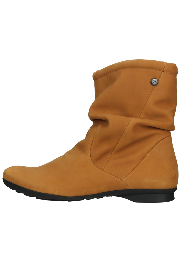 Think! Stiefelette Nubukleder Senf - surf4shoes
