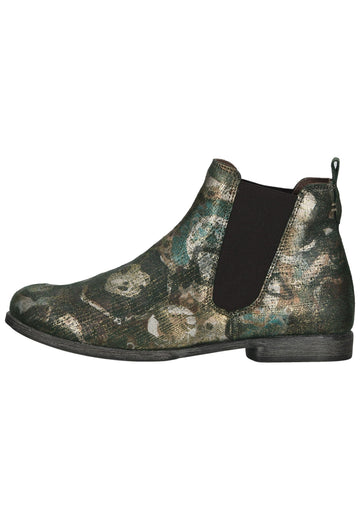Think! Stiefelette Veloursleder/Textil Olive - surf4shoes