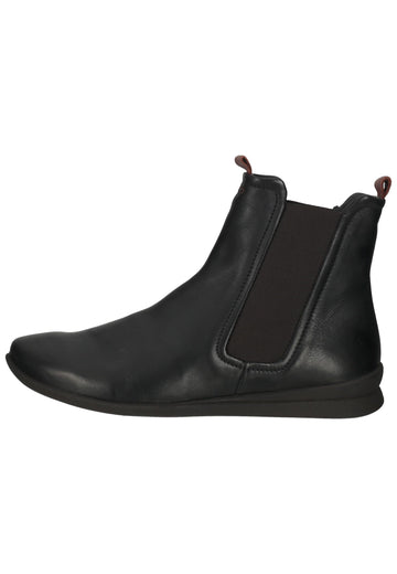Think! Stiefelette Leder/Textil Schwarz Kombi - surf4shoes