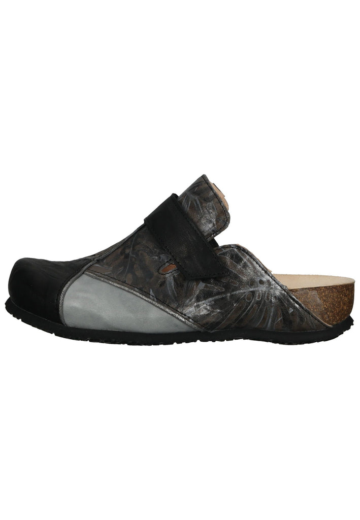 Think! Pantoletten Glattleder Schwarz Kombi - surf4shoes
