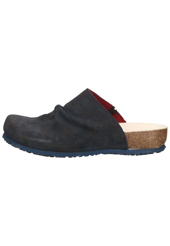 Think! Pantoletten Leder Navy - surf4shoes