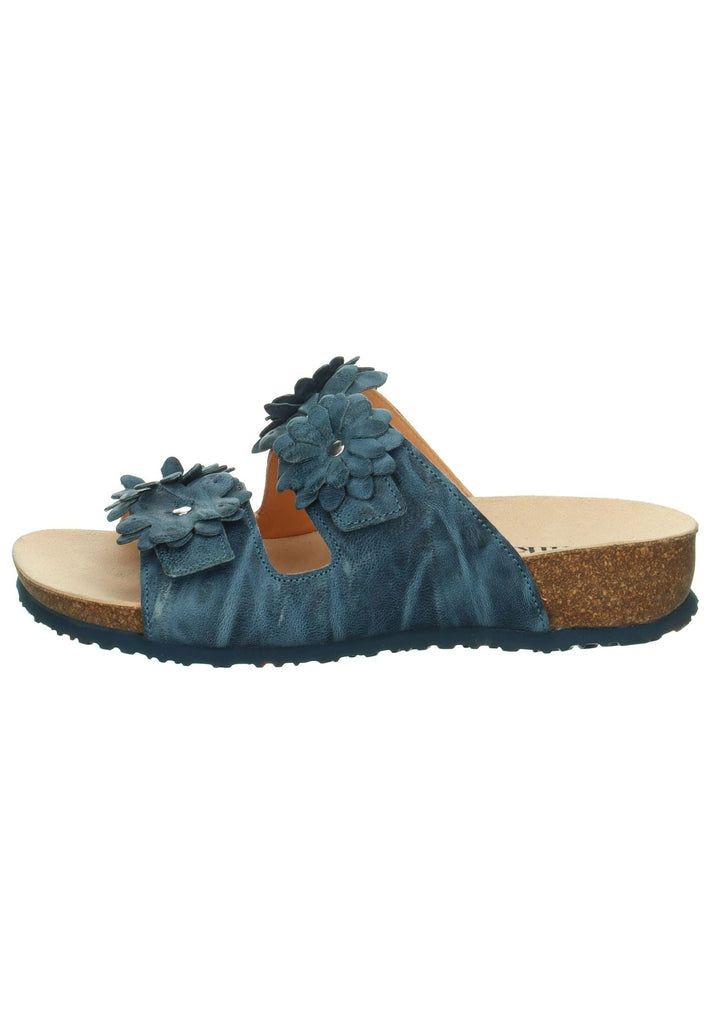 Think! Pantoletten Leder Denim - surf4shoes