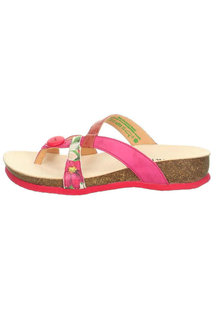 Think! Pantoletten Leder Fuchsia - surf4shoes