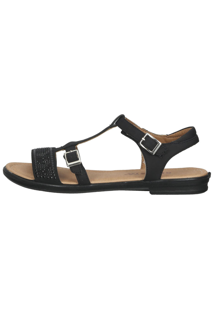 Ricosta Sandalen Lederimitat Schwarz - surf4shoes
