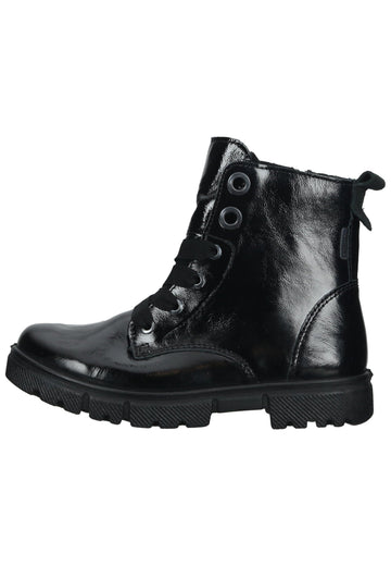 Ricosta Stiefelette Leder Schwarz Lack - surf4shoes