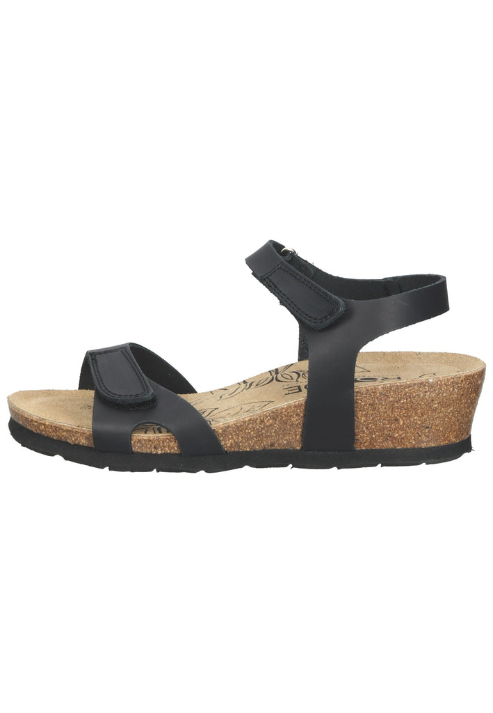 Rohde Sandalen Nubukleder Schwarz - surf4shoes