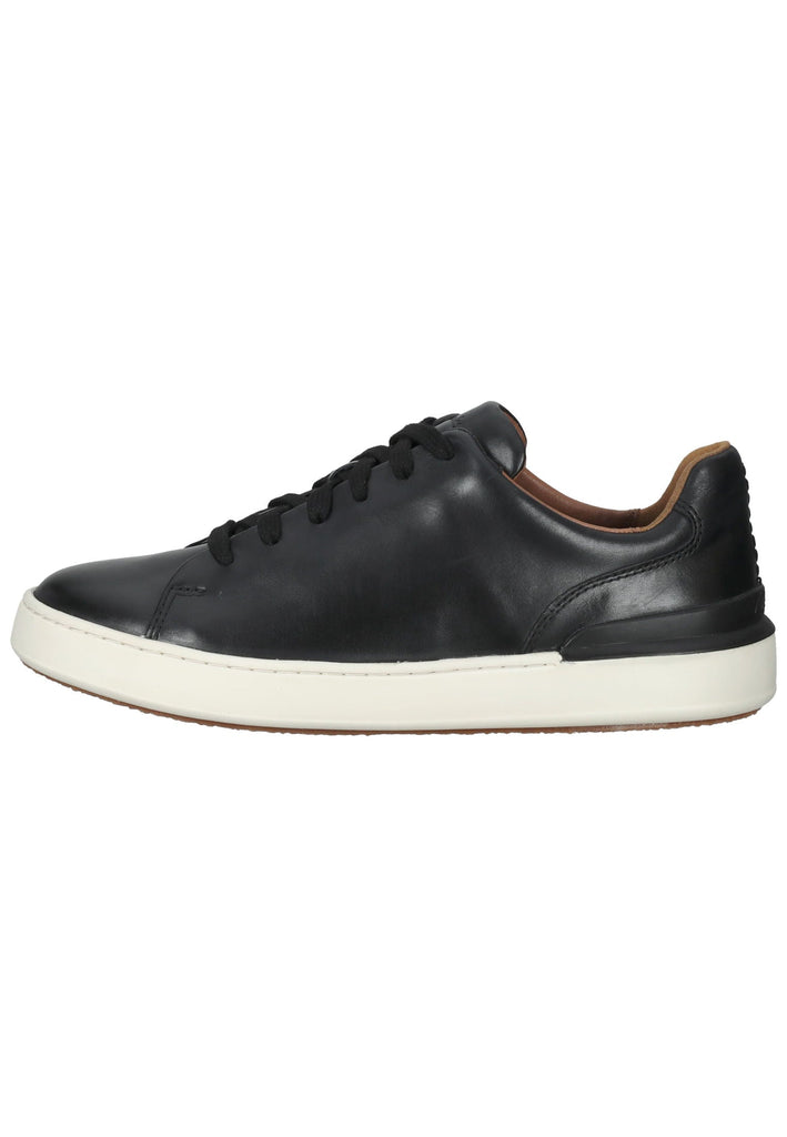 Clarks Sneaker Leder Schwarz - surf4shoes