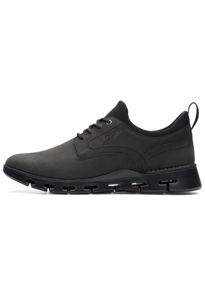 Clarks Sneaker Nubukleder Schwarz - surf4shoes