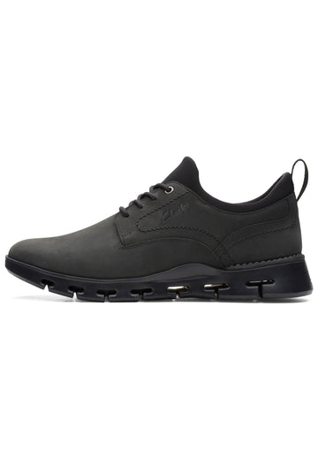 Clarks Sneaker Nubukleder Schwarz - surf4shoes