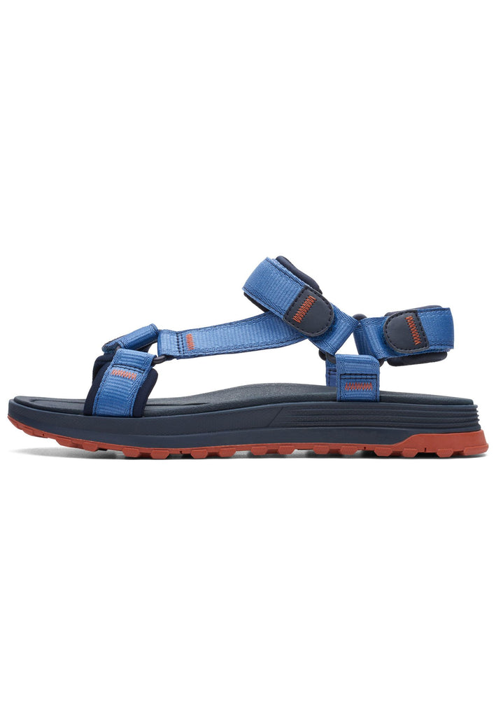 Clarks Sandalen Lederimitat/Textil Blau - surf4shoes