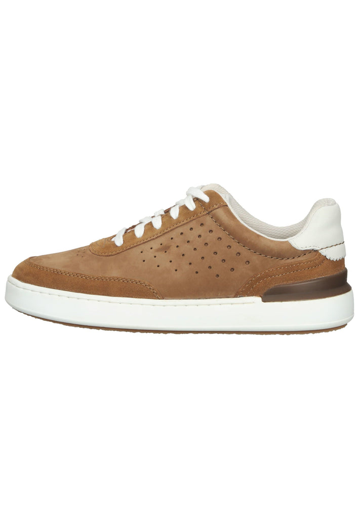 Clarks Sneaker Nubukleder Cognac - surf4shoes
