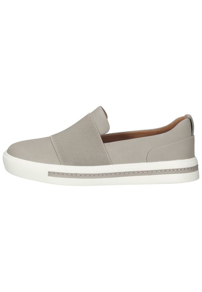 Clarks Slipper Nubukleder Hellgrau - surf4shoes