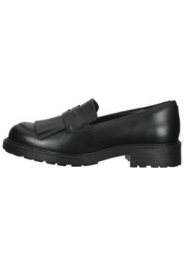 Clarks Slipper Leder Schwarz - surf4shoes