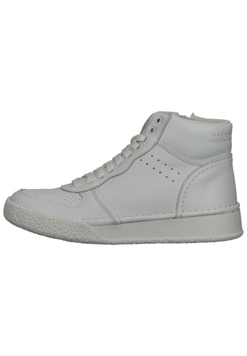 Clarks Sneaker Leder Weiß - surf4shoes