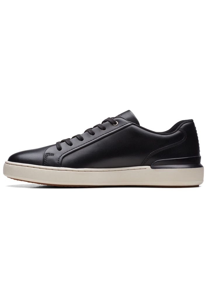 Clarks Sneaker Leder Schwarz - surf4shoes