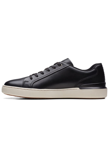 Clarks Sneaker Leder Schwarz - surf4shoes