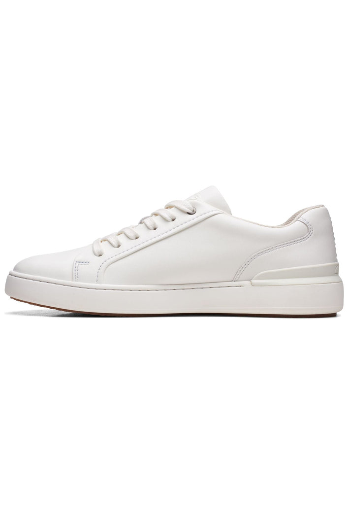 Clarks Sneaker Leder Weiß - surf4shoes