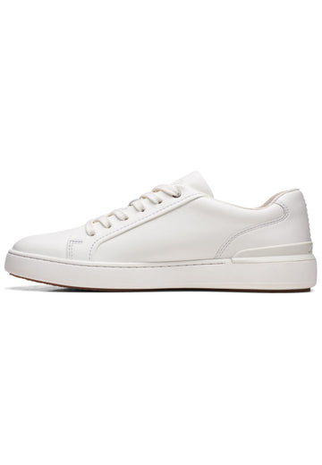 Clarks Sneaker Leder Weiß - surf4shoes