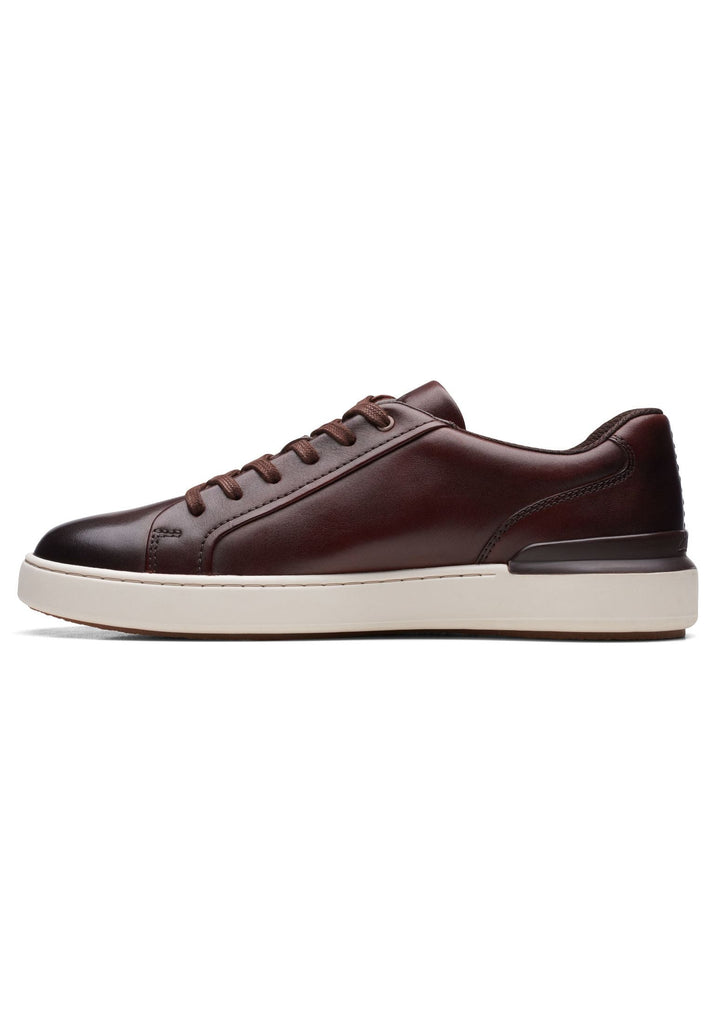 Clarks Sneaker Leder Dunkelbraun - surf4shoes