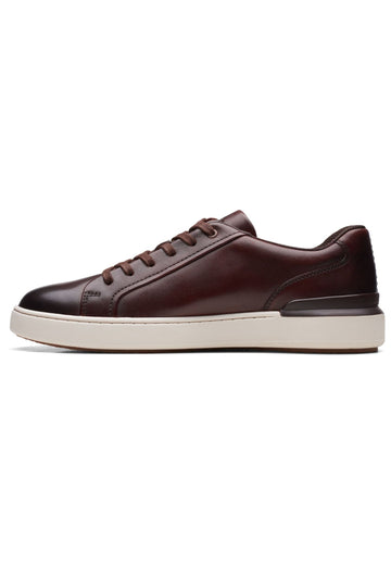 Clarks Sneaker Leder Dunkelbraun - surf4shoes