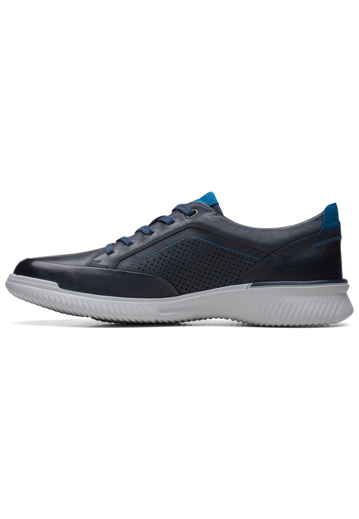 Clarks Sneaker Leder Navy - surf4shoes