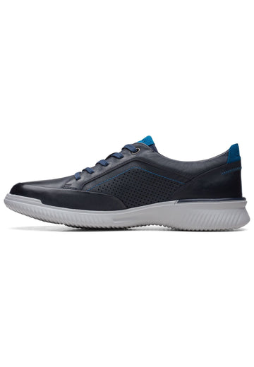 Clarks Sneaker Leder Navy - surf4shoes
