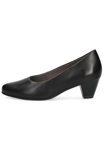 Caprice Pumps Leder Schwarz - surf4shoes
