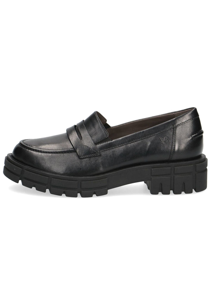 Caprice Slipper Leder Schwarz - surf4shoes