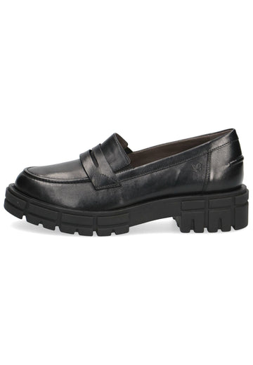 Caprice Slipper Leder Schwarz - surf4shoes