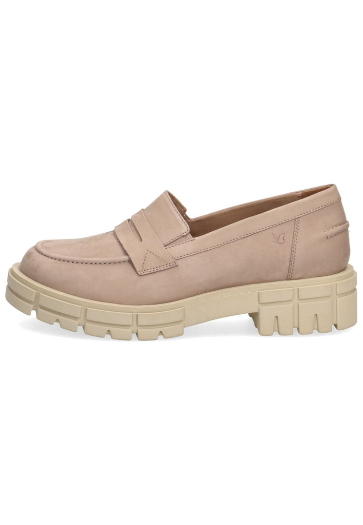 Caprice Slipper Leder Taupe - surf4shoes