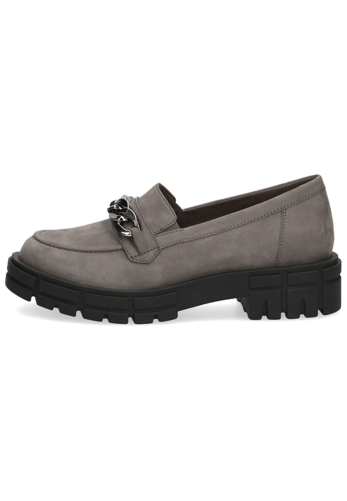 Caprice Slipper Leder Dunkelgrau - surf4shoes