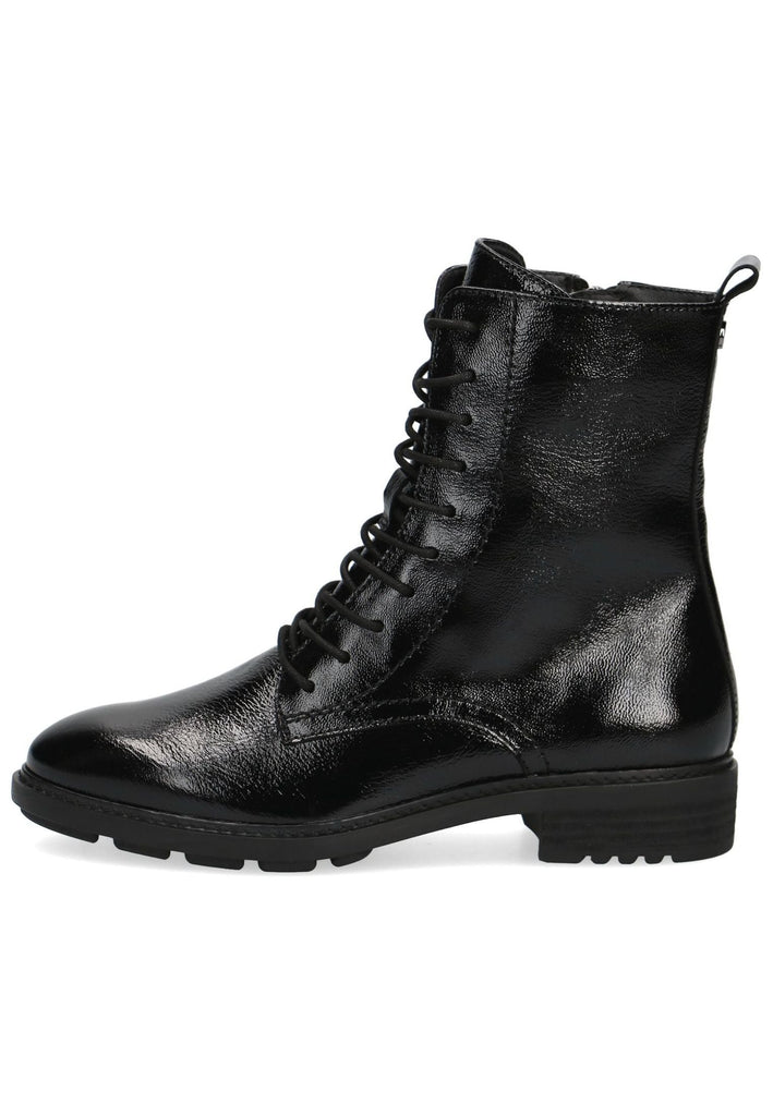 Caprice Stiefelette Leder Schwarz Lack - surf4shoes