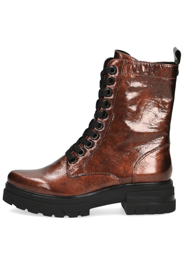 Caprice Stiefel Leder Rot Lack - surf4shoes