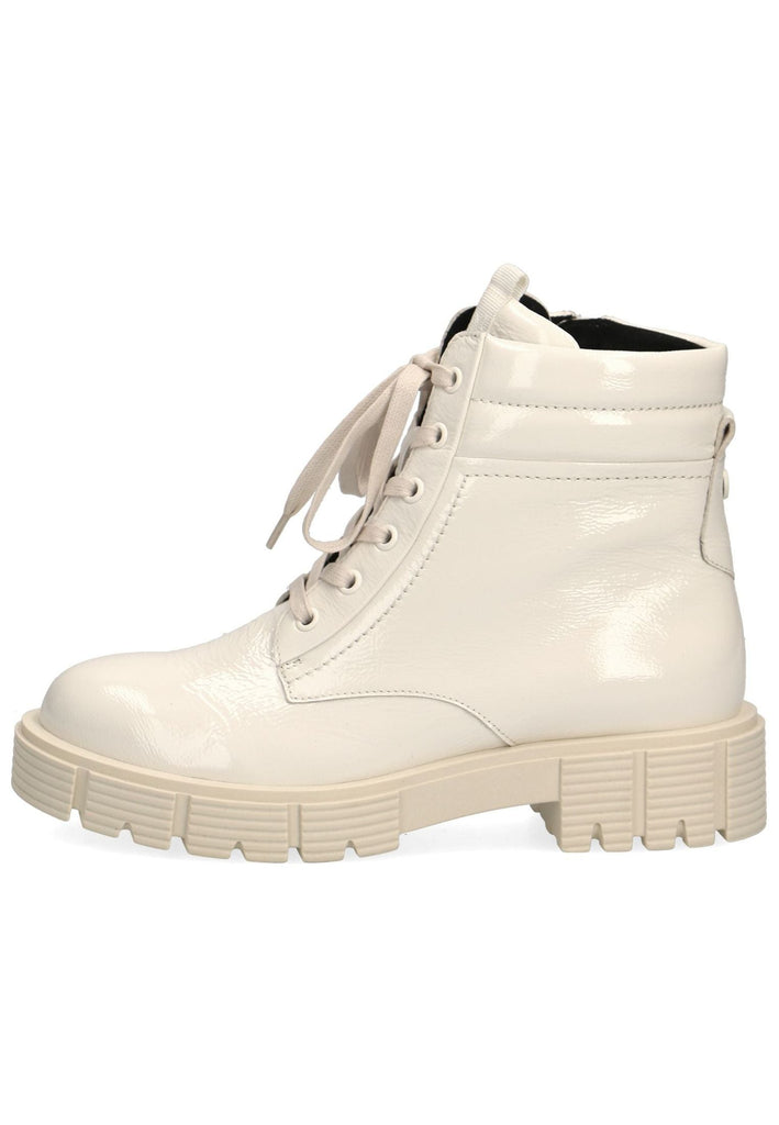 Caprice Stiefelette Leder Weiß Lack - surf4shoes