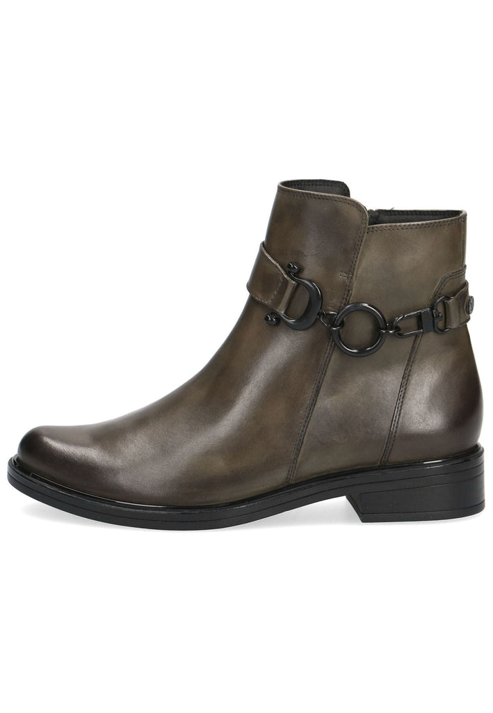 Caprice Stiefelette Leder Khaki - surf4shoes