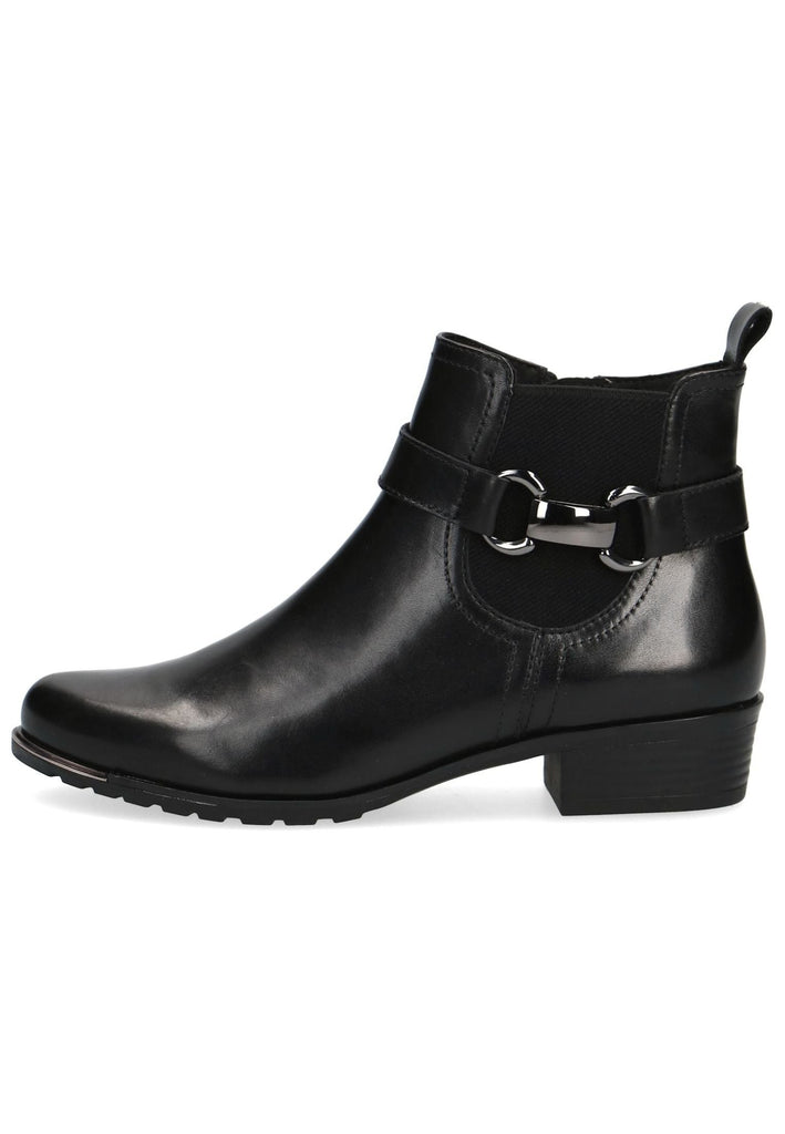 Caprice Stiefelette Leder Schwarz - surf4shoes
