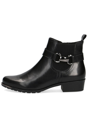 Caprice Stiefelette Leder Schwarz - surf4shoes